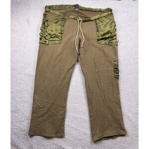 VTG Fubu Sweatpants Mens 1X Collection Satin Pockets Wide Leg Cotton Boho Grunge